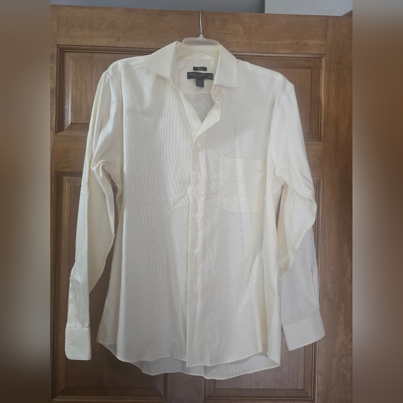 Pronto Uomo Cream Dress Shirt - Picture 1 of 3